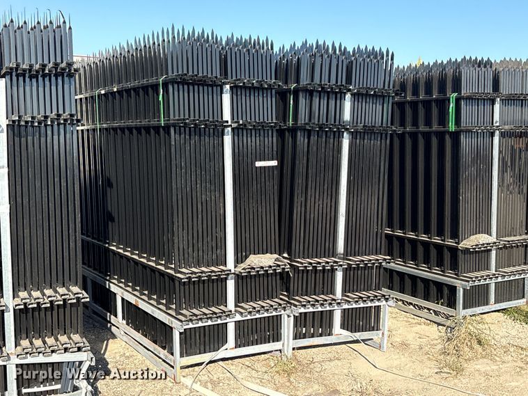 image for item ES8410 (44) 2024 EINGP F10 Wrought Iron Site Fence panels