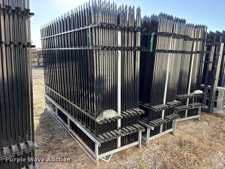 image for item ES8410 (44) 2024 EINGP F10 Wrought Iron Site Fence panels