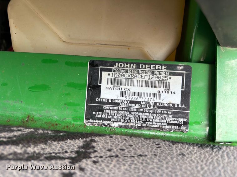 image for item EV7016 John Deere Gator CX utility vehicle