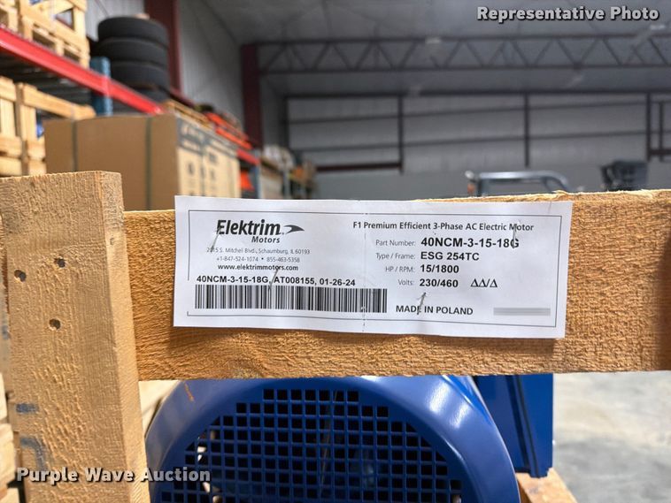image for item EV7047 Elektrim 40NCM-3-15-18G electric motor