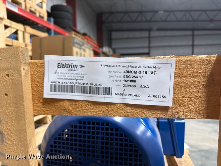 image for item EV7048 Elektrim 40NCM-3-15-18G electric motor