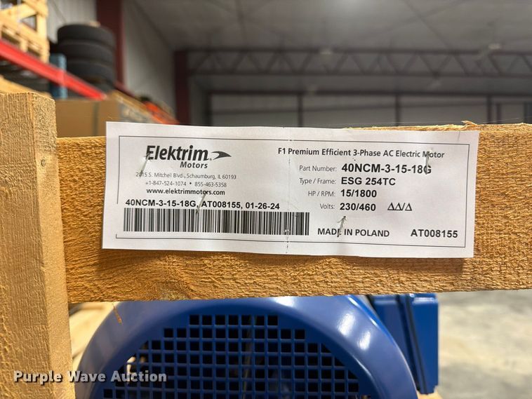 image for item EV7049 Elektrim 40NCM-3-15-18G electric motor