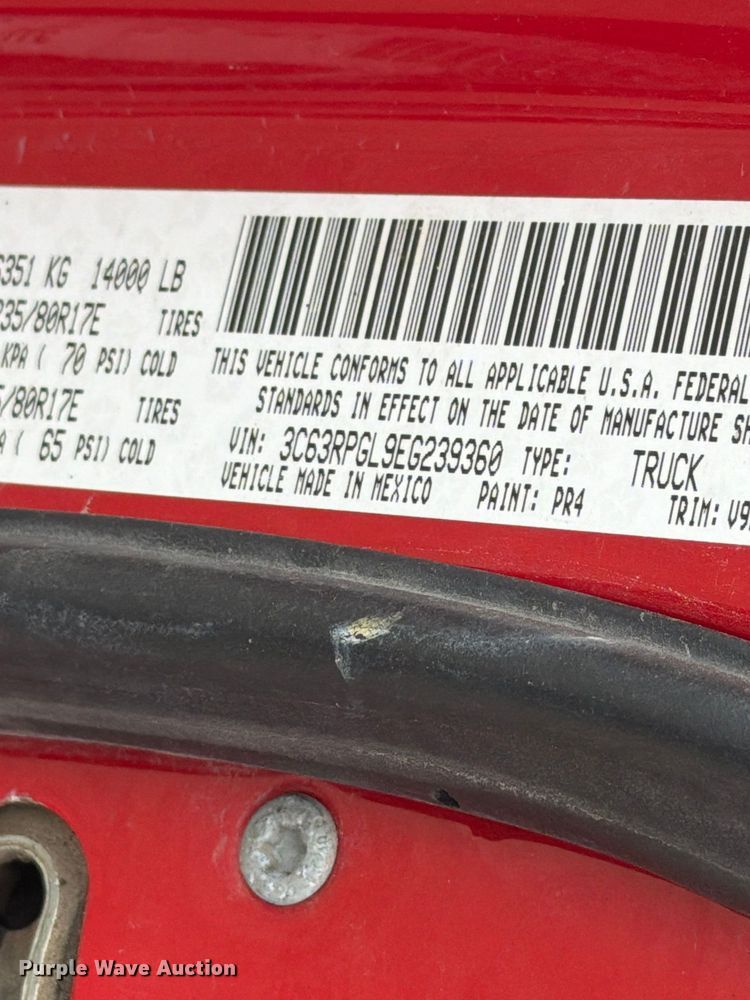 image for item EV7056 2014 RAM 3500 Crew Cab pickup truck