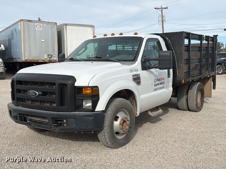 image for item EW1181 2009 Ford F350 Super Duty flatbed pickup truck