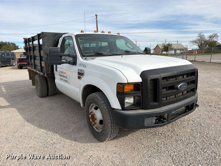 image for item EW1181 2009 Ford F350 Super Duty flatbed pickup truck
