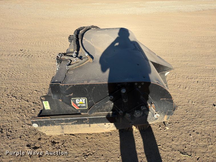 image for item EW2315 2022 Caterpillar BP118C skid steer sweeper