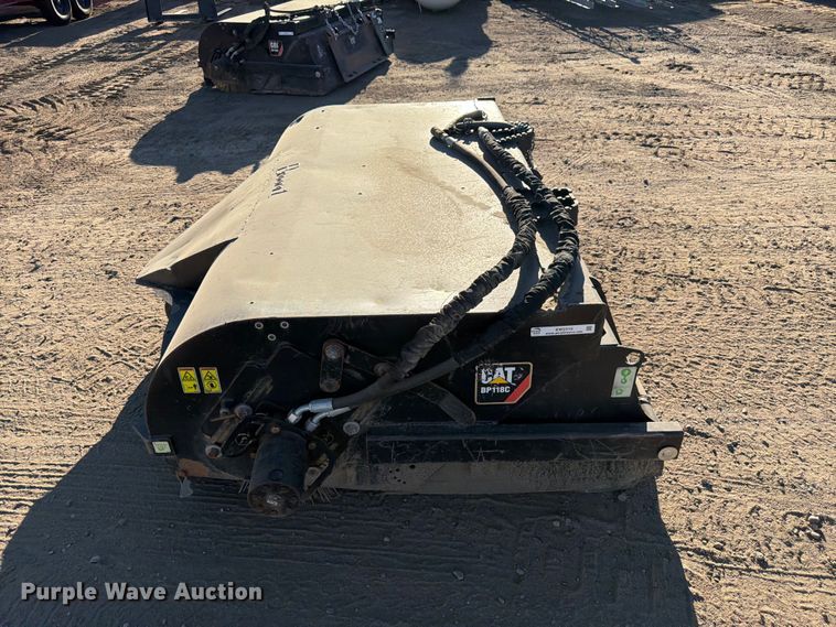 image for item EW2315 2022 Caterpillar BP118C skid steer sweeper
