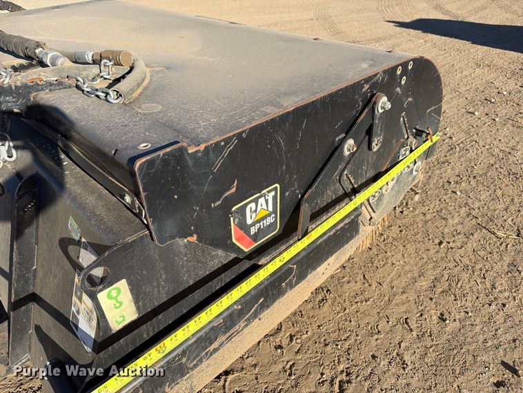 image for item EW2315 2022 Caterpillar BP118C skid steer sweeper