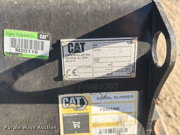 image for item EW2315 2022 Caterpillar BP118C skid steer sweeper