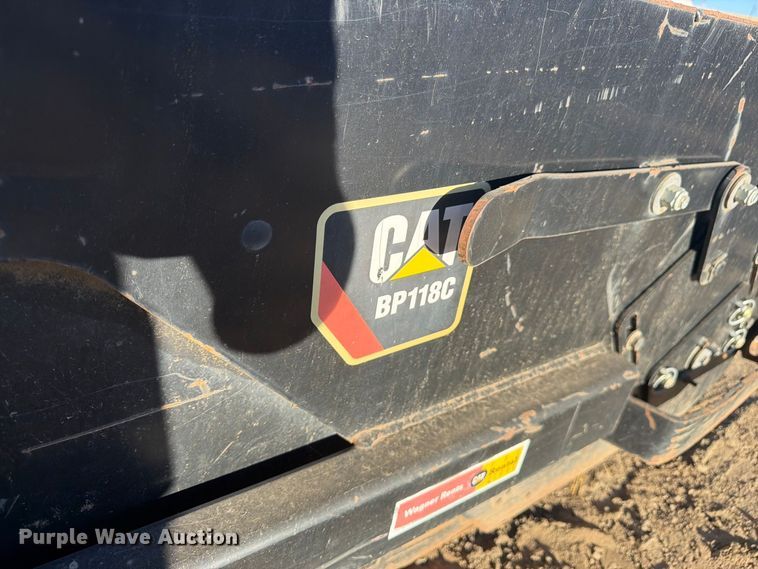 image for item EW2316 2022 Caterpillar BP118C skid steer sweeper