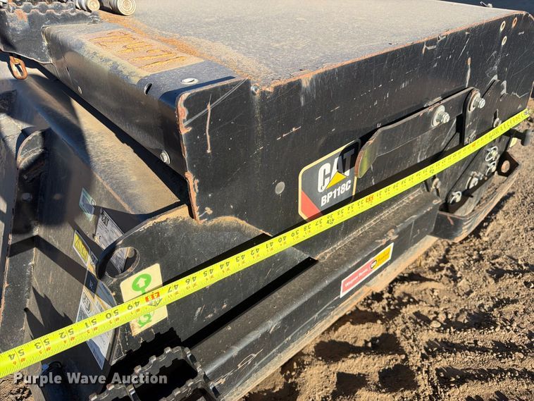 image for item EW2316 2022 Caterpillar BP118C skid steer sweeper