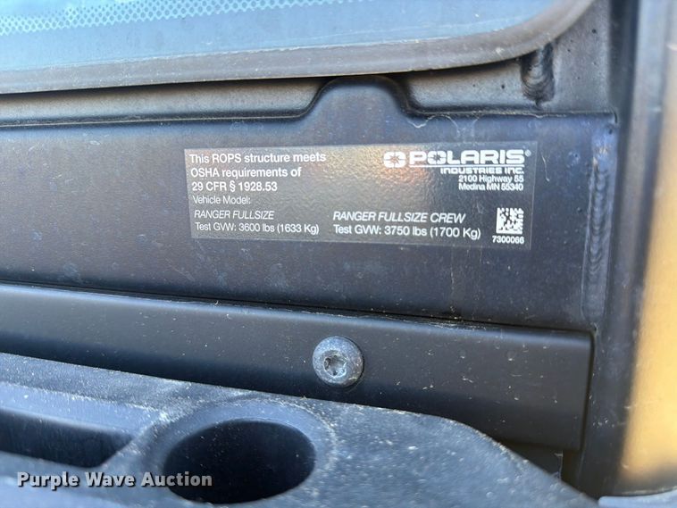 image for item EW2320 2026 Polaris XP1000 utility vehicle
