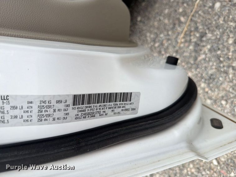 image for item EW7565 2016 Dodge Grand Caravan van