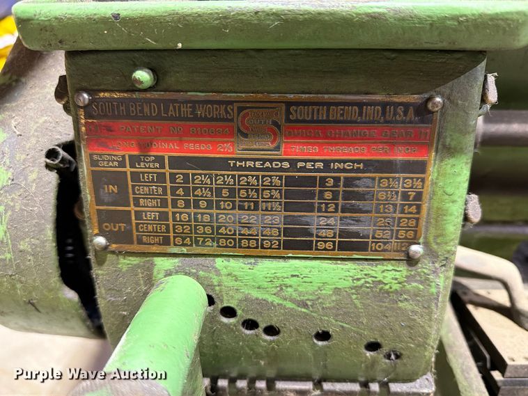image for item EX1051 South Bend Lathe Works 84-S lathe