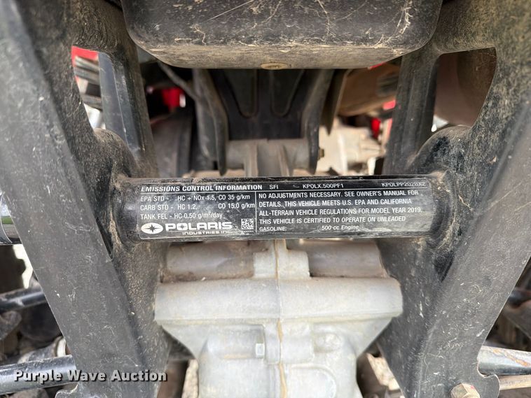 image for item EX1062 2019 Polaris Sportsman 450 HD ATV