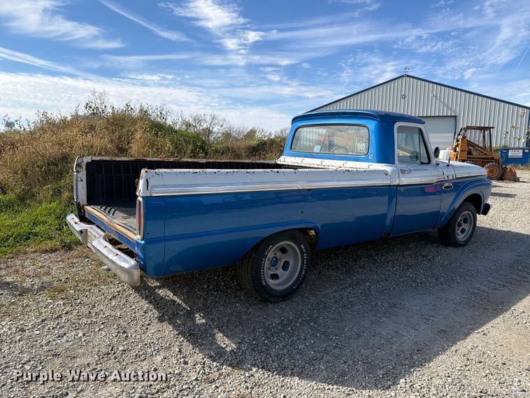 image for item EX1065 1966 Ford F100 pickup truck