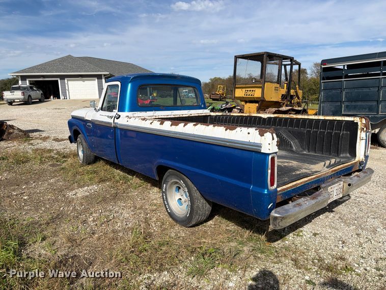 image for item EX1065 1966 Ford F100 pickup truck