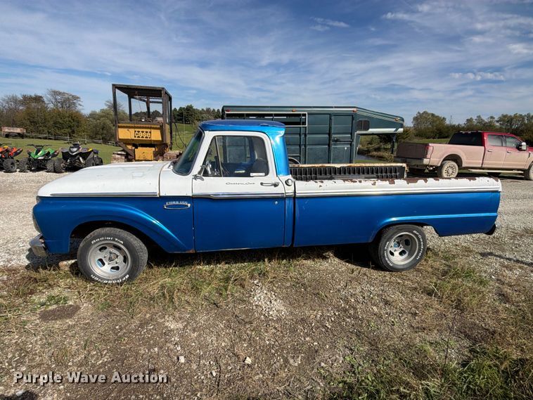 image for item EX1065 1966 Ford F100 pickup truck