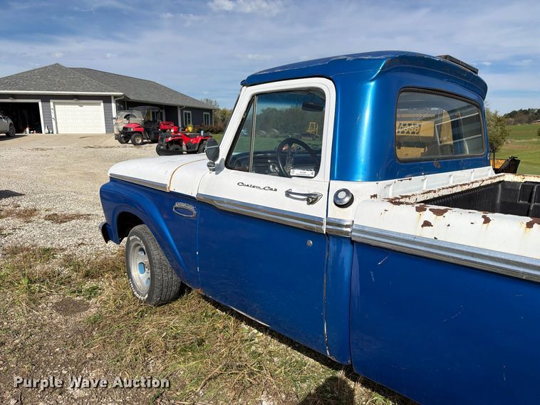 image for item EX1065 1966 Ford F100 pickup truck