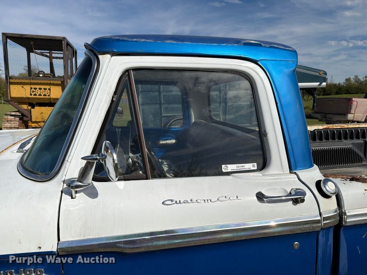image for item EX1065 1966 Ford F100 pickup truck