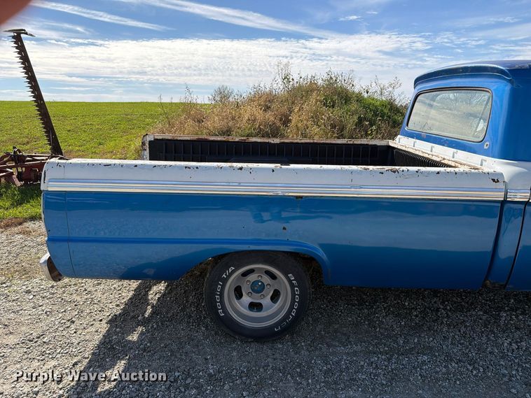 image for item EX1065 1966 Ford F100 pickup truck