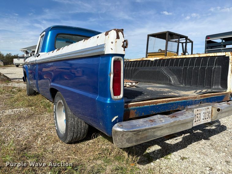 image for item EX1065 1966 Ford F100 pickup truck