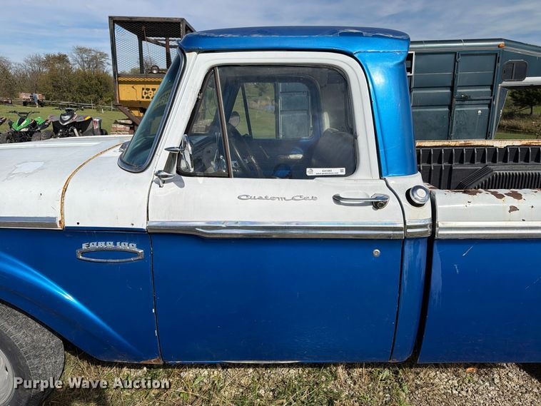 image for item EX1065 1966 Ford F100 pickup truck