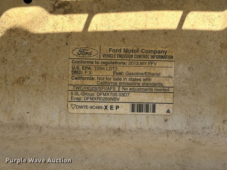 image for item EX1134 2013 Ford F150 pickup truck