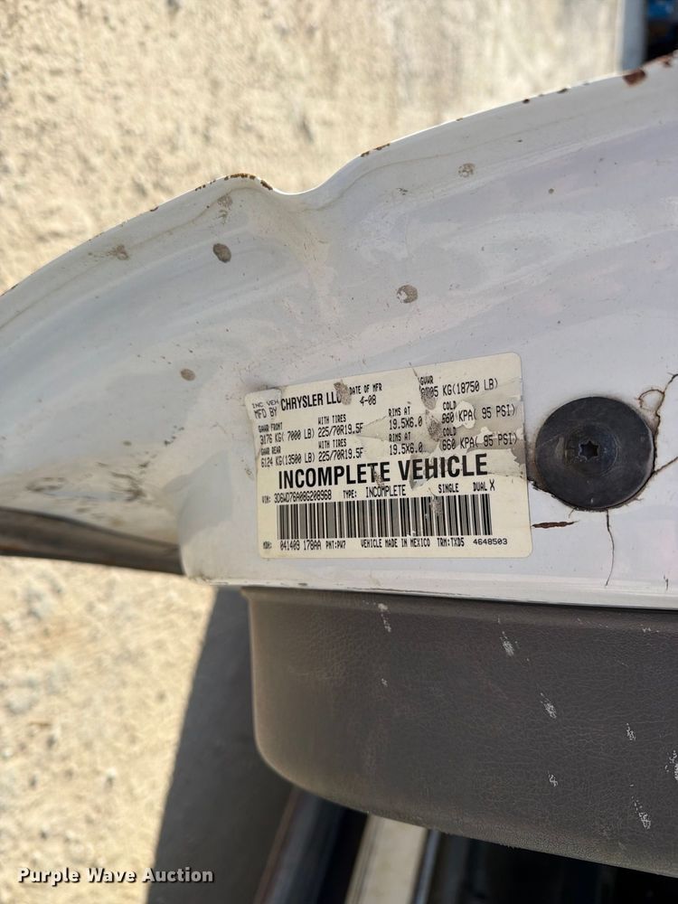 image for item EX1175 2008 Dodge Ram 5500 bucket truck