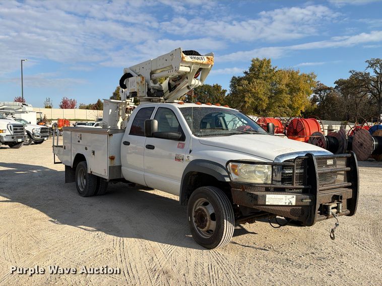 image for item EX1177 2009 Dodge Ram 5500 ext. cab bucket truck
