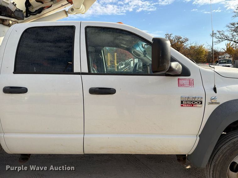 image for item EX1177 2009 Dodge Ram 5500 ext. cab bucket truck