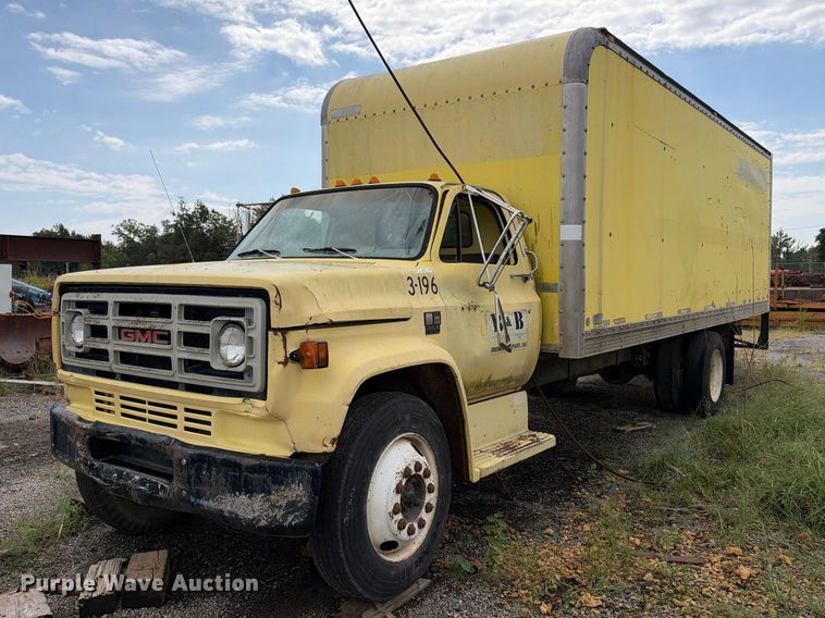 image for item EX2307 1986 GMC 7000 box truck
