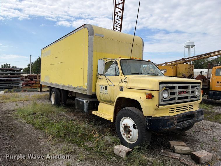 image for item EX2307 1986 GMC 7000 box truck