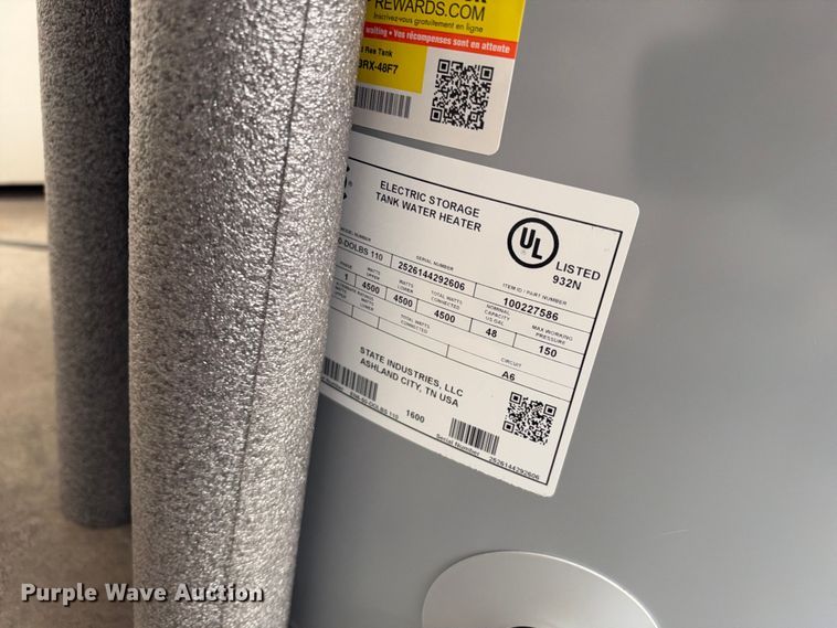 image for item EX2364 Electric water heater