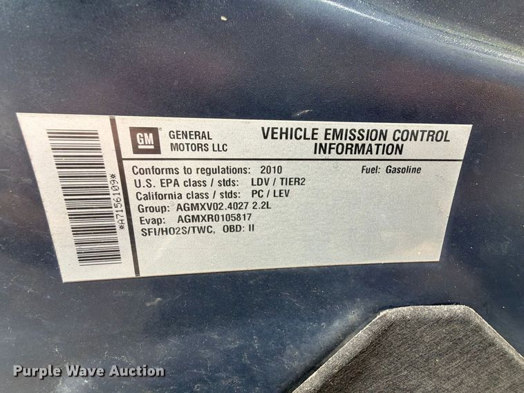 image for item EX2716 2010 Chevrolet Cobalt 