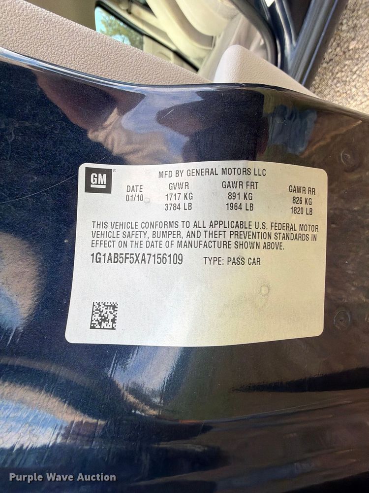 image for item EX2716 2010 Chevrolet Cobalt 