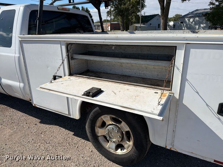 image for item EX4619 2012 Ford F250 Super Duty Ext. Cab utility bed pickup truck
