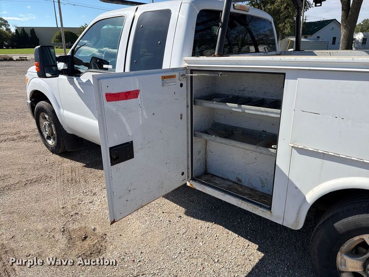image for item EX4619 2012 Ford F250 Super Duty Ext. Cab utility bed pickup truck