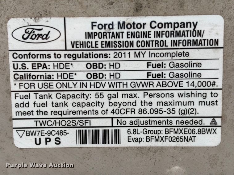 image for item FB8392 2011 Ford E450 shuttle bus