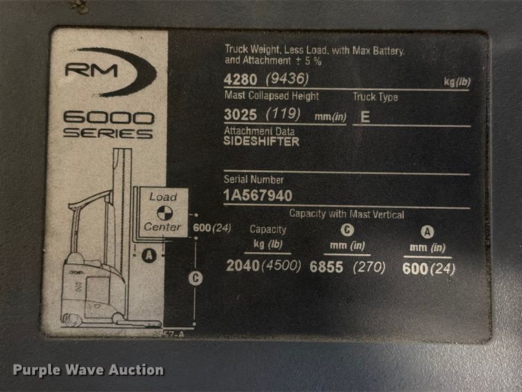 image for item FB8395 2019 Crown RM6025-45 reach truck