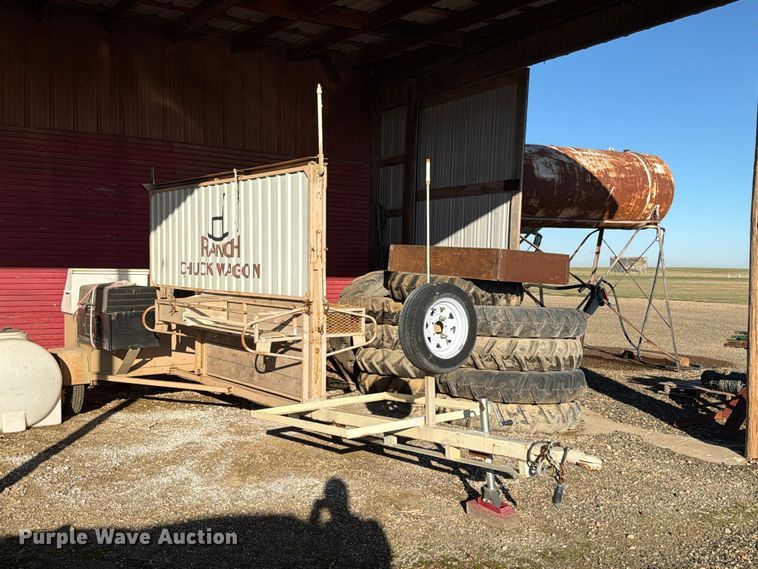 image for item FC0059 Shop Built chuck wagon trailer