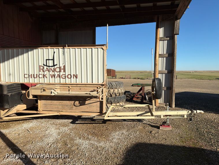 image for item FC0059 Shop Built chuck wagon trailer