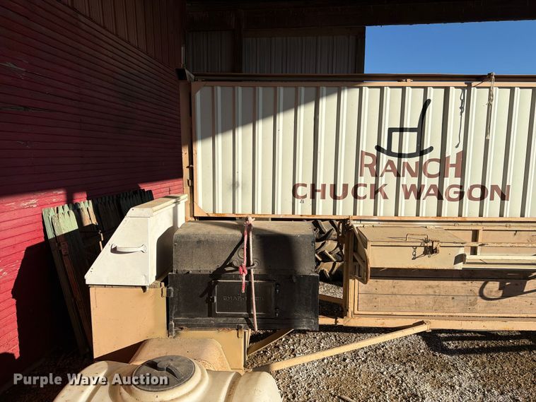 image for item FC0059 Shop Built chuck wagon trailer