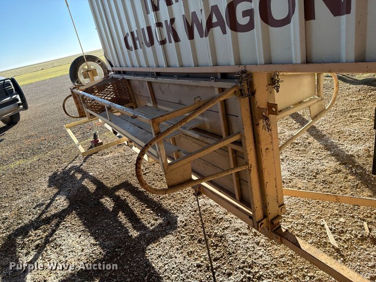 image for item FC0059 Shop Built chuck wagon trailer