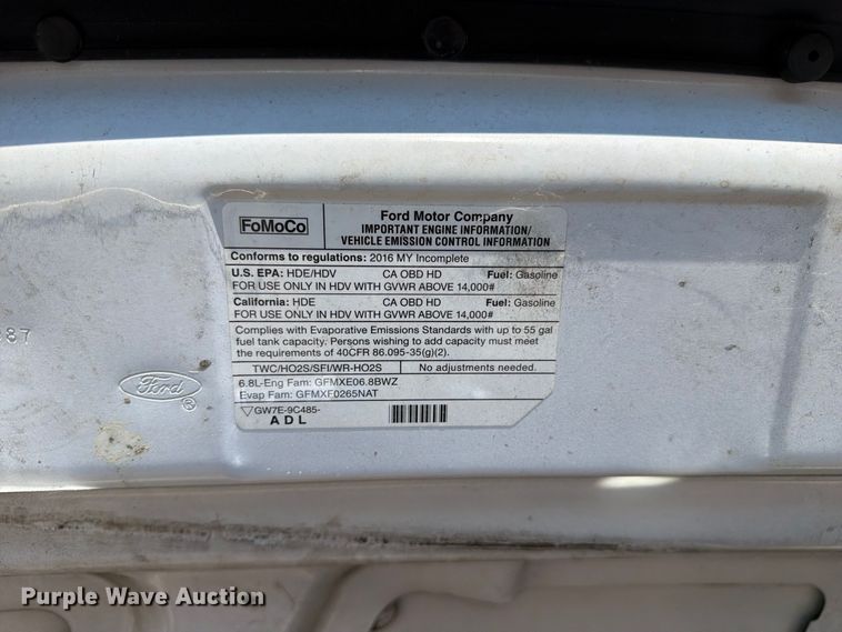 image for item FC3419 2016 Starcraft Ford E450 shuttle bus