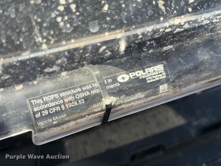 image for item FG0789 2012 Polaris Ranger RZR XP utility vehicle