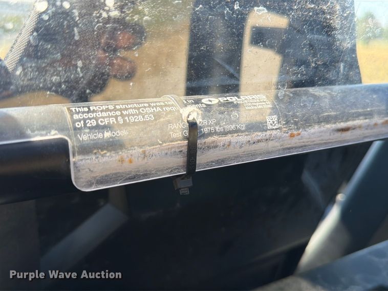 image for item FG0789 2012 Polaris Ranger RZR XP utility vehicle