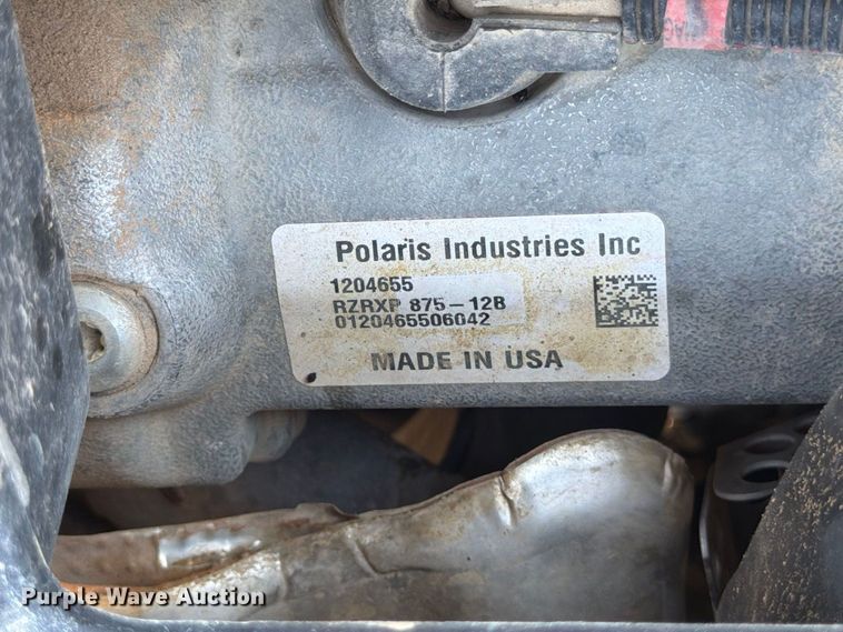 image for item FG0789 2012 Polaris Ranger RZR XP utility vehicle