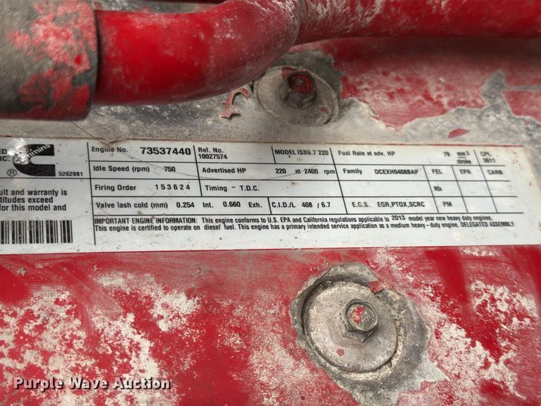 image for item FG0811 2015 Kenworth T370 box truck