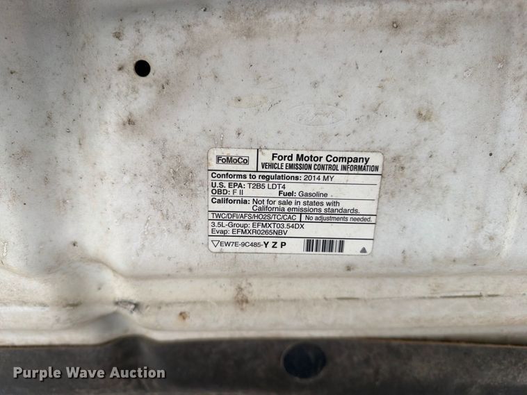 image for item FG0821 2014 Ford F150 XLT Ext. Cab pickup truck